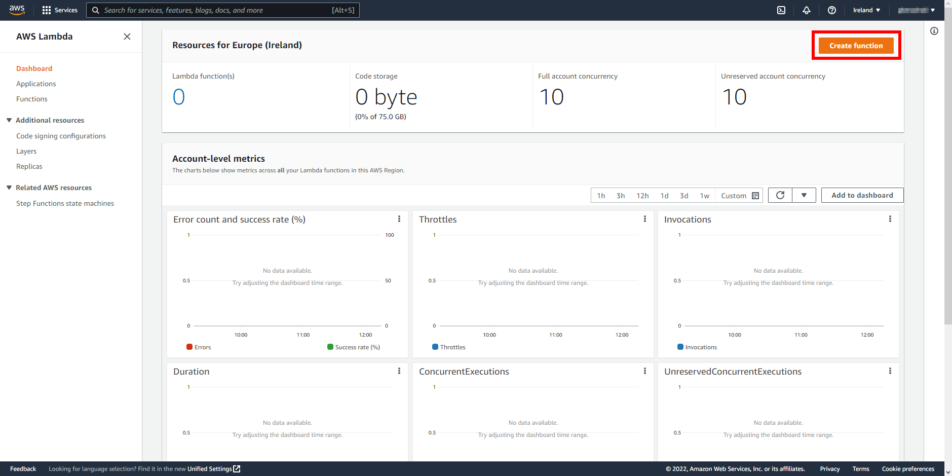 aws create lambda