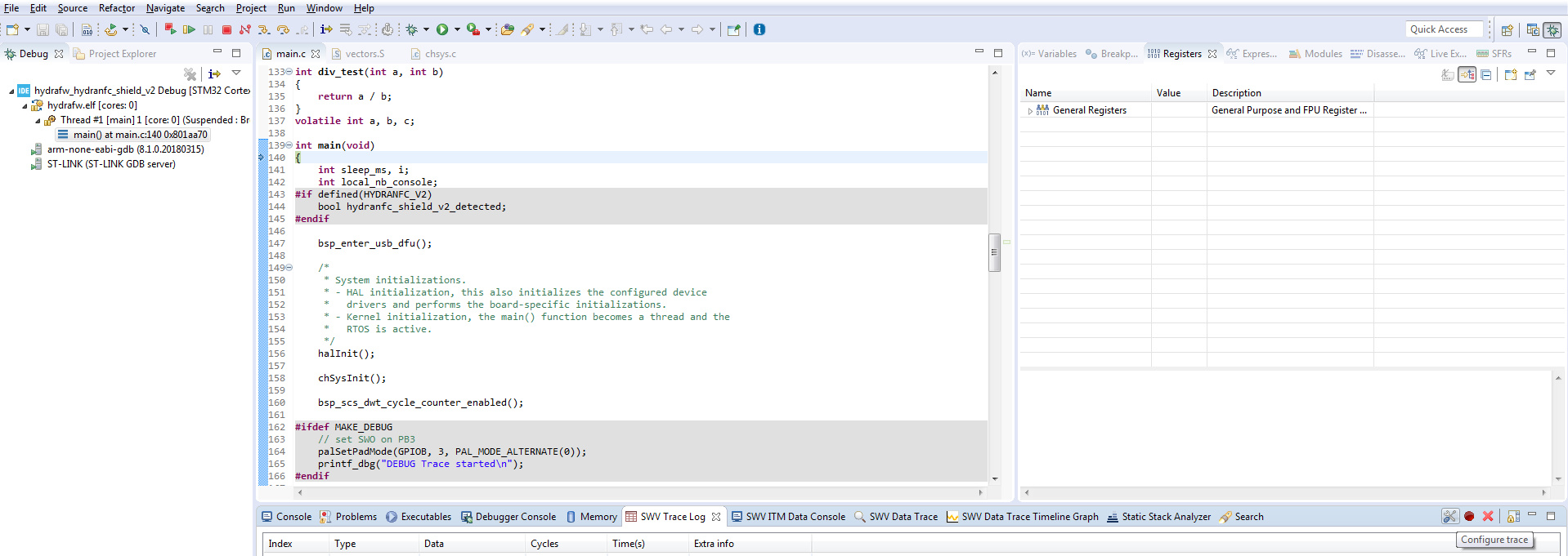 Debug Advanced SWO Serial_Wire_Viewer config