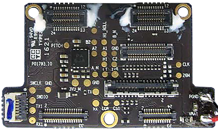 WM330 Gimbal Sensor Control board v10 A top