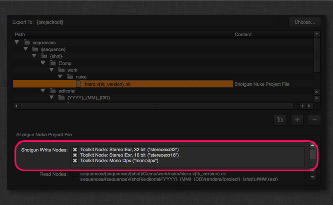 Nuke Project File Settings