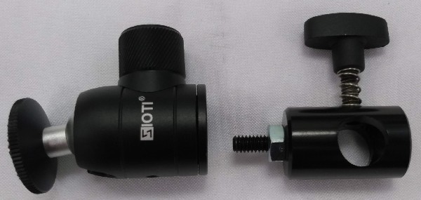 Ball head and baby adapter separately